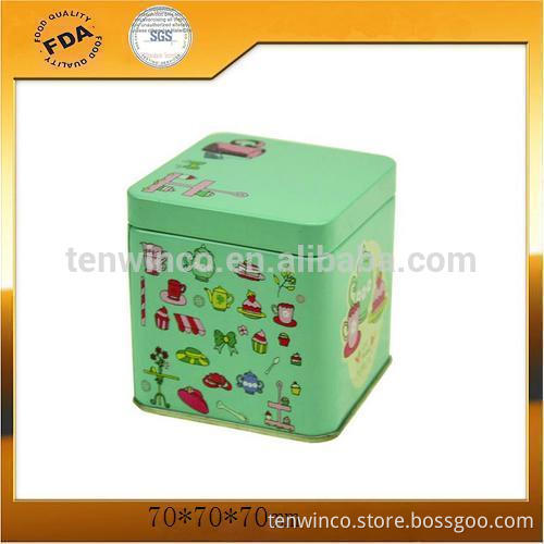 Metal Printed Square Tea Tin Boxes,Electronic equipment packaging